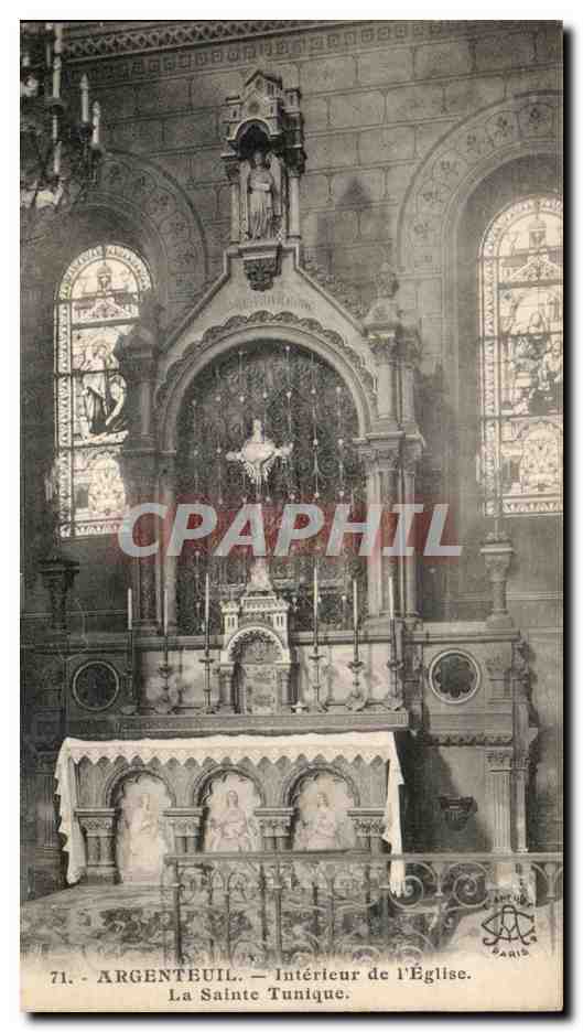 CPA Argenteuil Interieur de l'Eglise la Sainte Tunique
