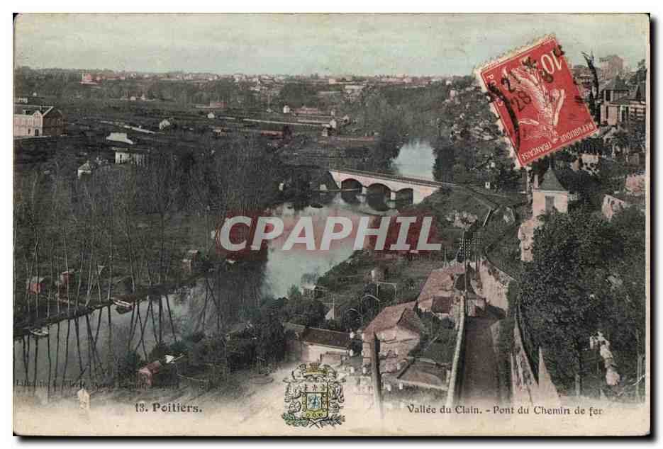 CPA Poitiers Vallee du Clain Pont du Chemin de fer