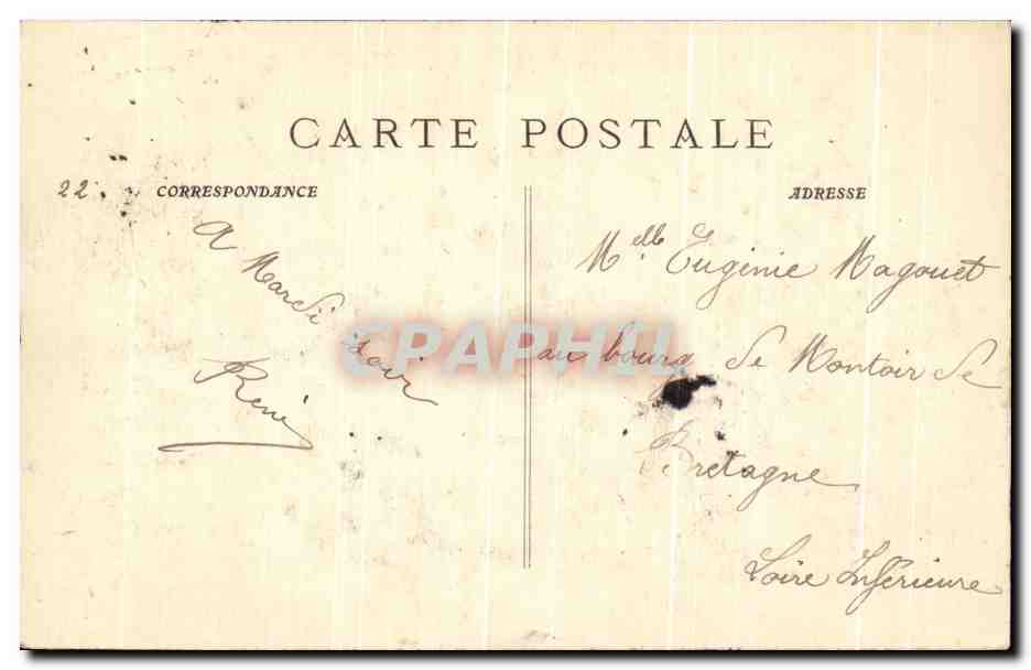 Le Casino du Manteau (Tamaris) — Toulon — éditeur P. Ruat, Marseille, n° 4390 — Rückseite