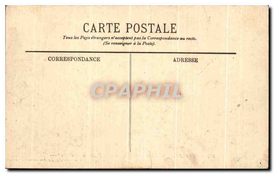 CPA Belfort La Place de la Bascule et le Faubourg des Ancetres — Verso