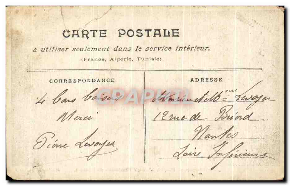 CPA Porte D'Ivry Barriere de l'Octroi Janvier 1910 — Back