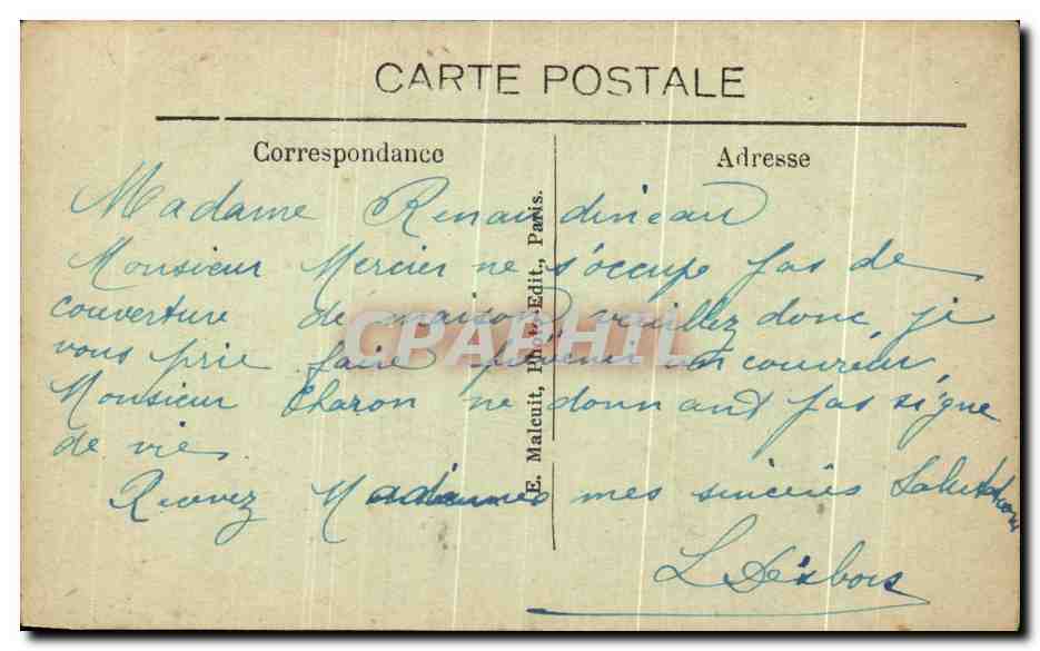 CPA Levallois Perret Les Bords de la Seine et usines Clement  — Rückseite