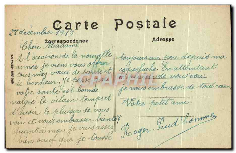 CPA Asnieres Vue Panoramique — Rückseite