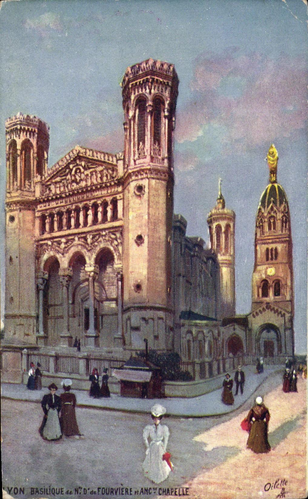 CPA Lyon Basilique ND de Fourviere Anc Chapelle