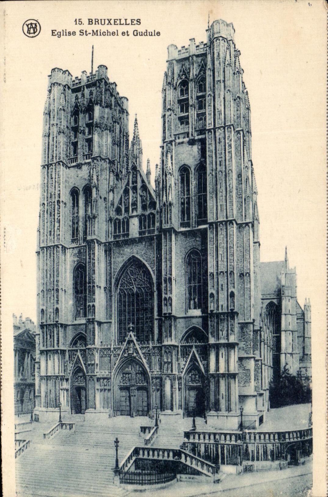 CPA Bruxelles Eglise St Michel et Gudule 