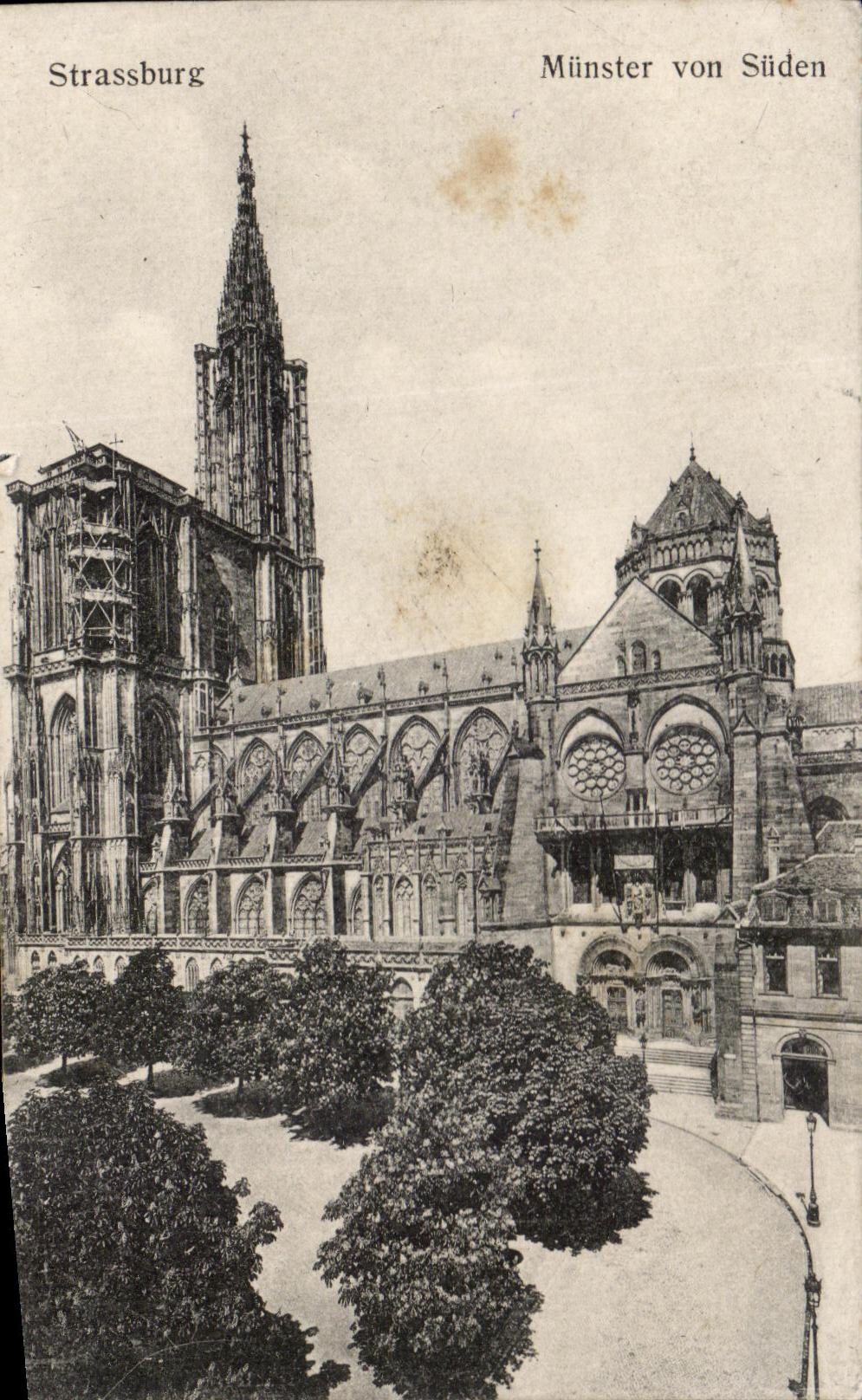 CPA Strassburg Munster Von Suden 