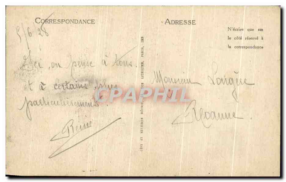 CPA Lourdes Vue Plongeate — Verso