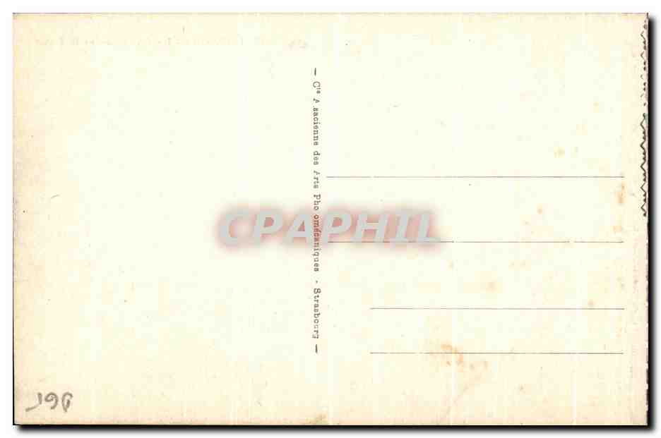 CPA Lourdes La basilique et la Gave — Verso