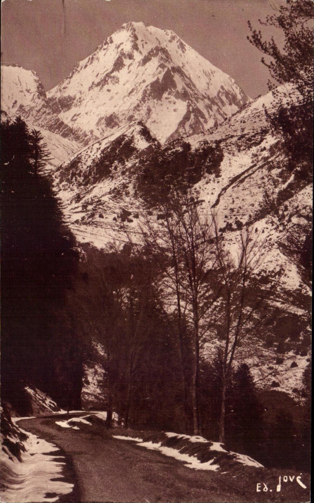 Le Pic du Midi vu de la route thermale du Tourmalet — Éditions Jové, Pau (B.-P.) — N° 558
