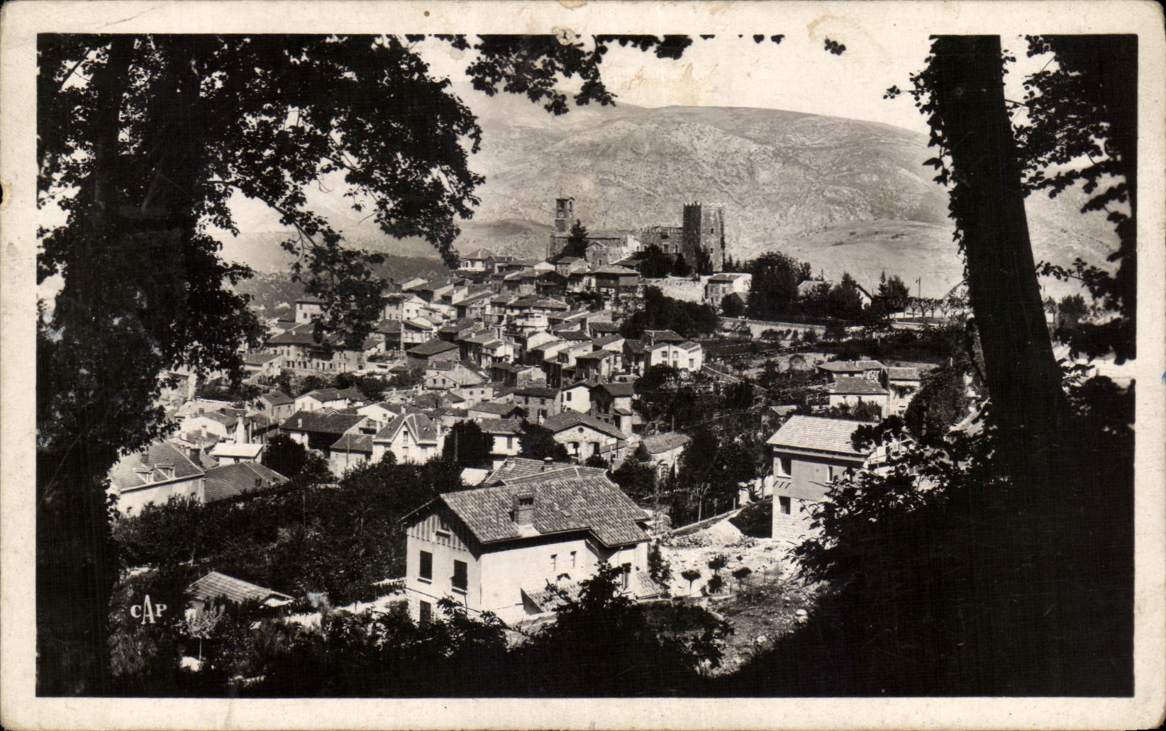 CPA Vernet Les Bains Paradis des Pyrenees Vue a travers les arbres