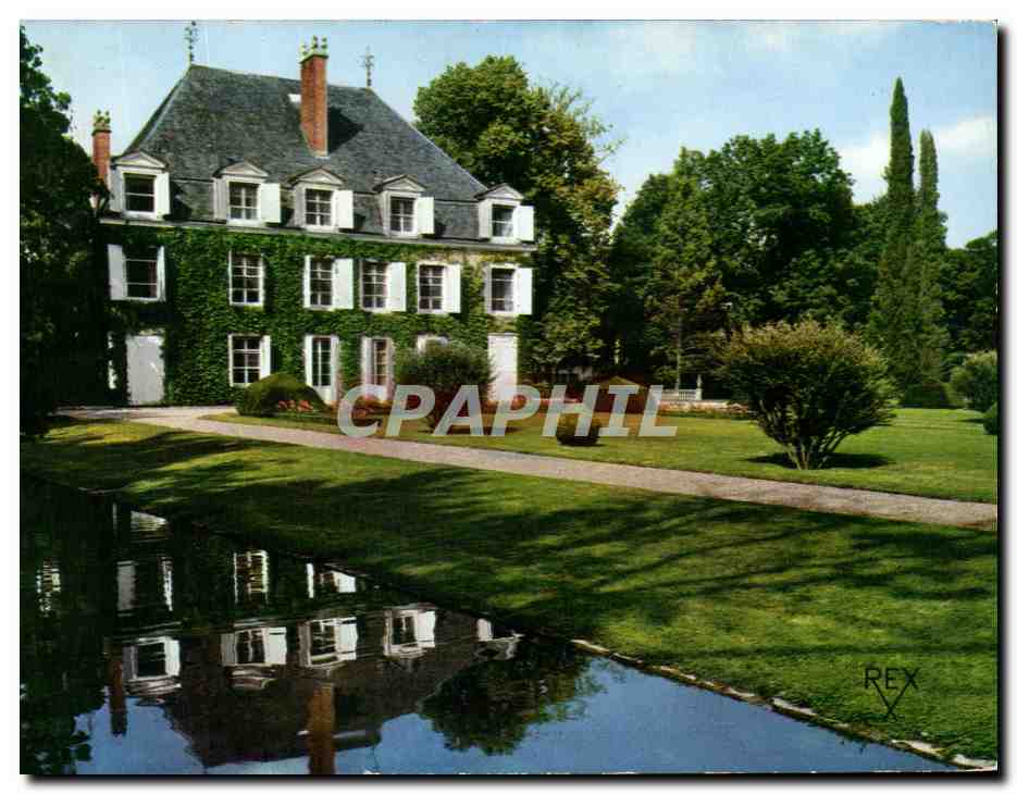 Château de Laas — Façade Sud - Les jardins et le miroir d'eau — Éditions REX