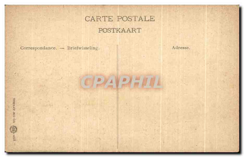 Ostende - Chalet Royal — vue du bâtiment et du jardin — Verso
