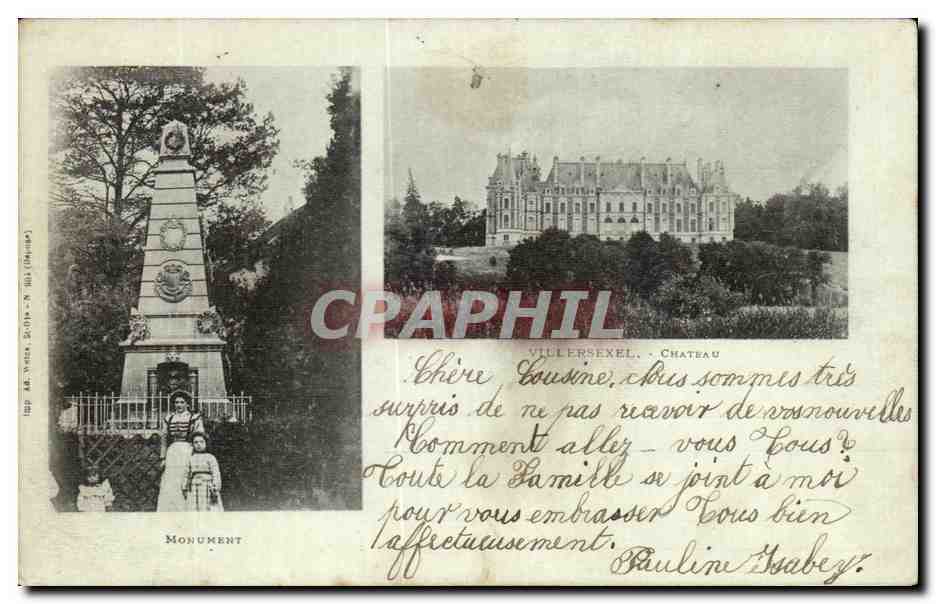 CPA Villersexel Chateau Monument 