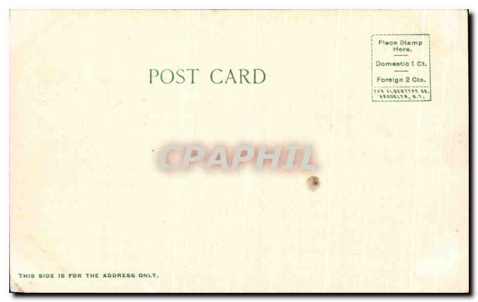 CPA Lenox Mass Mr Giraud Fosters Residence  — Rückseite