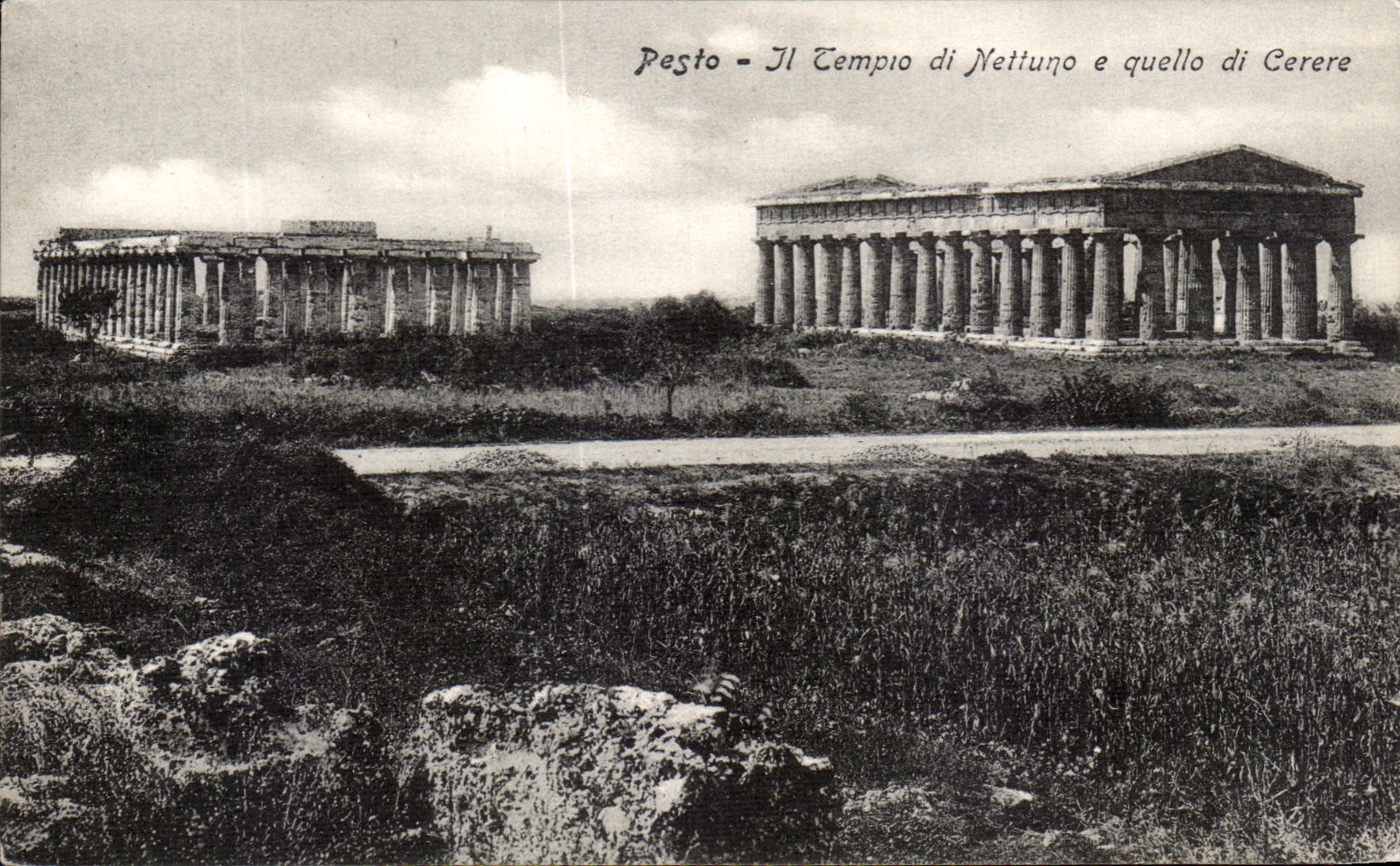 CPA Pesto Il Tempio di Nettuno e quello di Cerere
