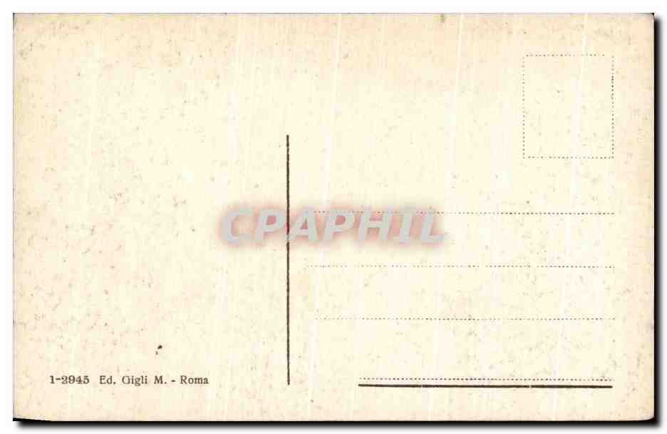CPA Roma Pincio  — Rückseite