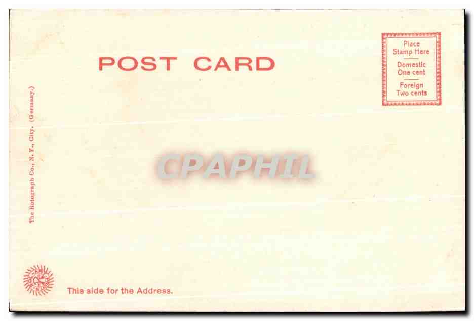 CPA A Fishing Cove Kattskill Bay Lake George — Rückseite