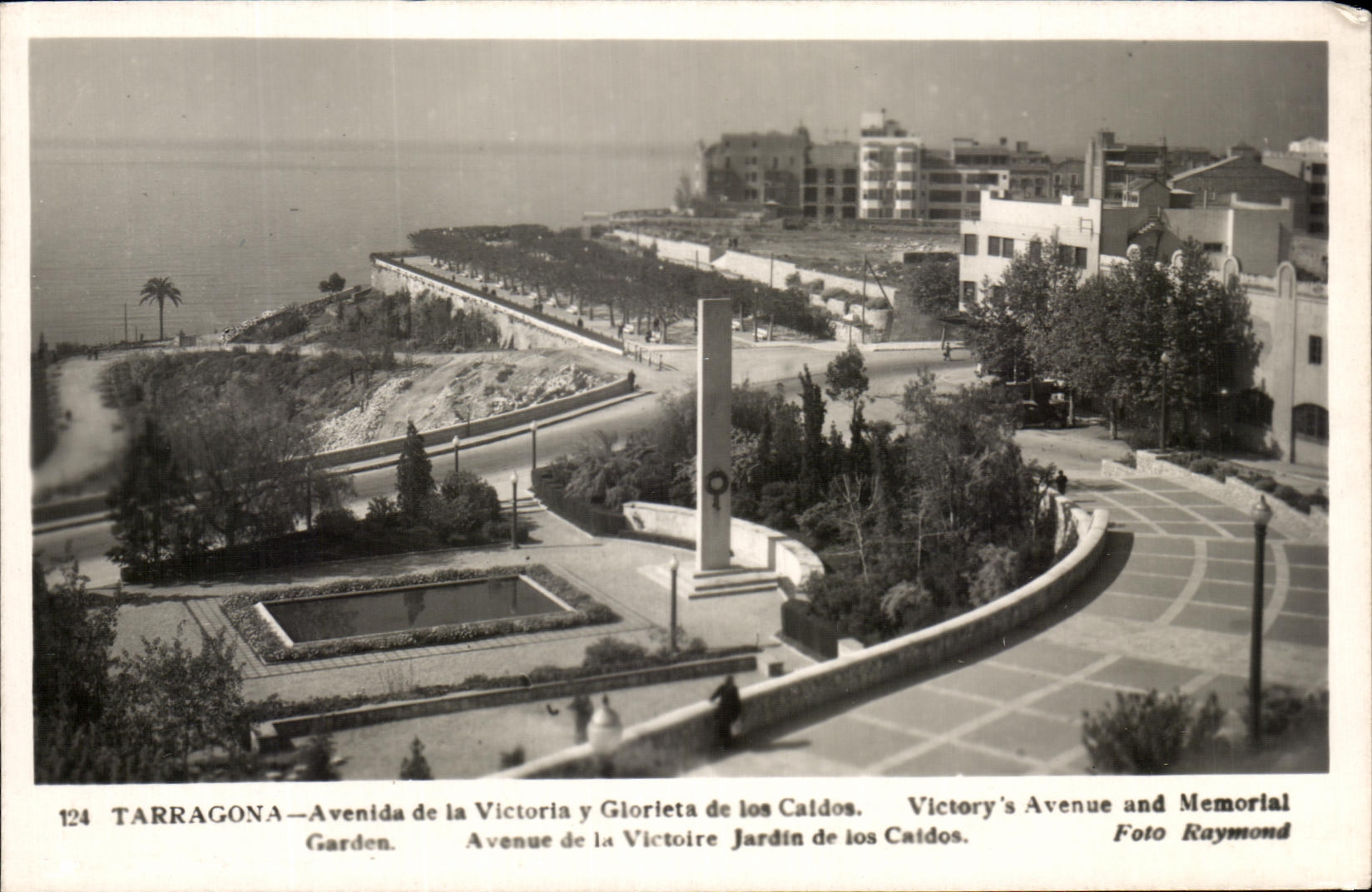 CPA Tarragona Avenida de la Victorlay Glorleta de los Caldos Victory