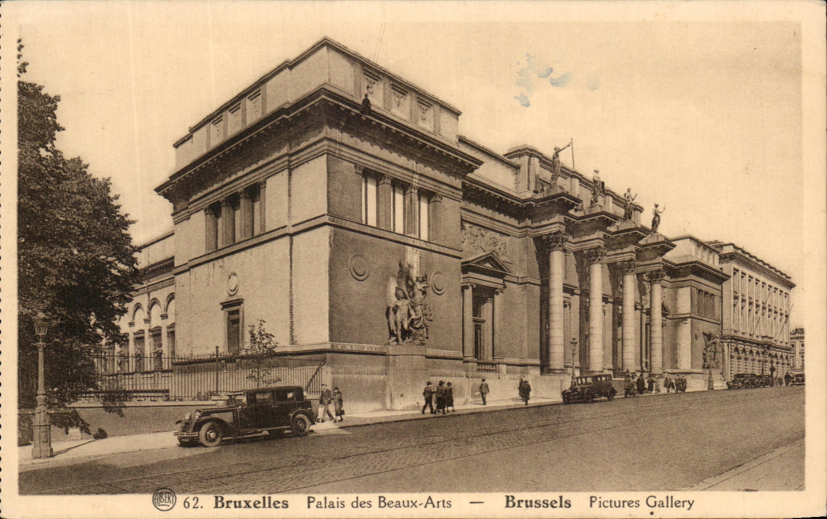 CPA Bruxelles Palais de Beaux Arts 