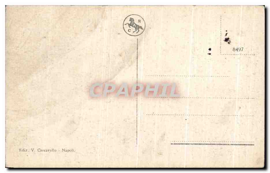 CPA Napoli Piazza Plebiseito — Rückseite