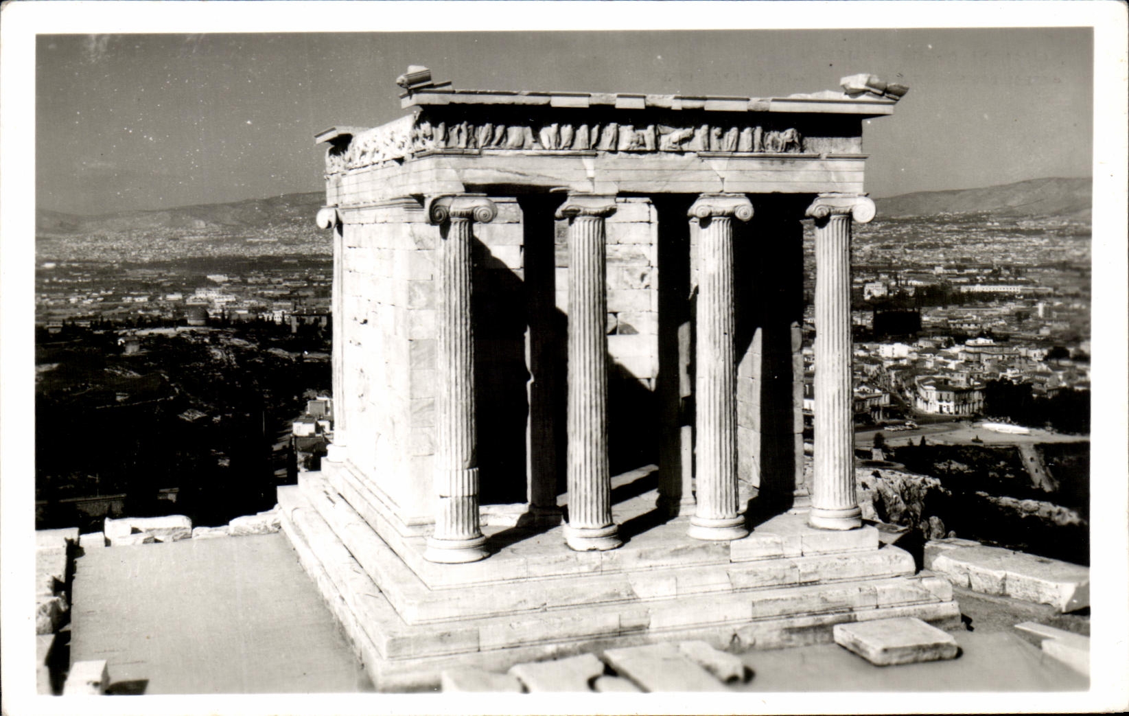 CPA Aohnai HNaoz Nikhz Athenes Temple D'Athena Nike 