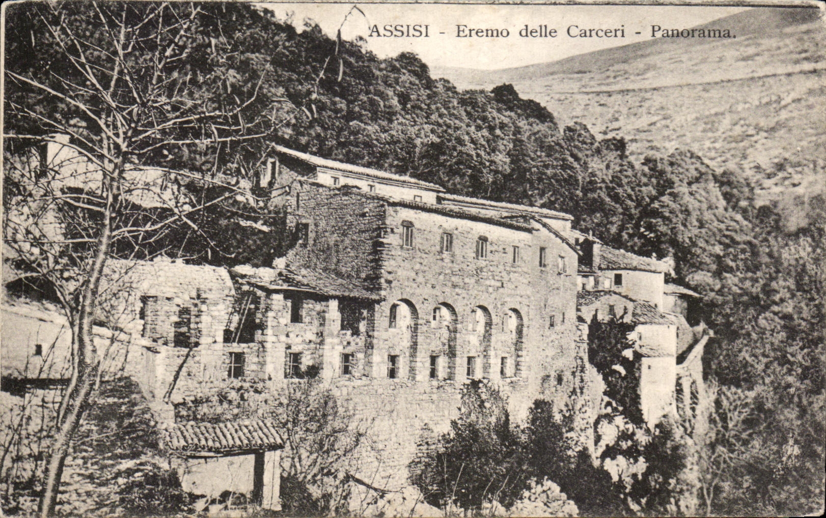 CPA Assisi Eremo delle Carceri Panorama
