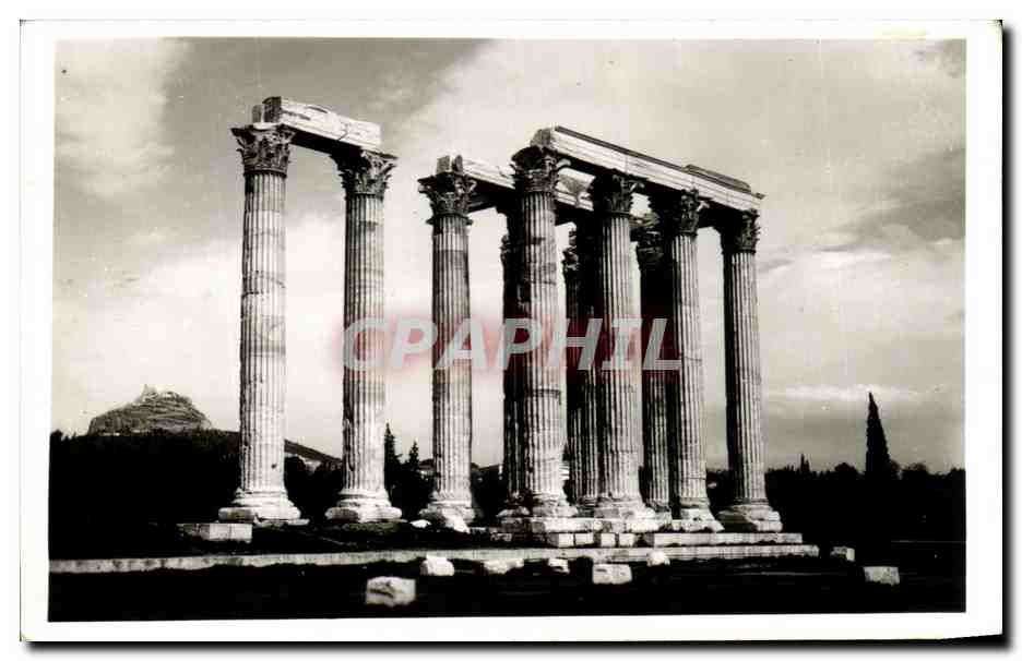 CPA Aohnai Oavmoikion Athens Temple Of Zeus