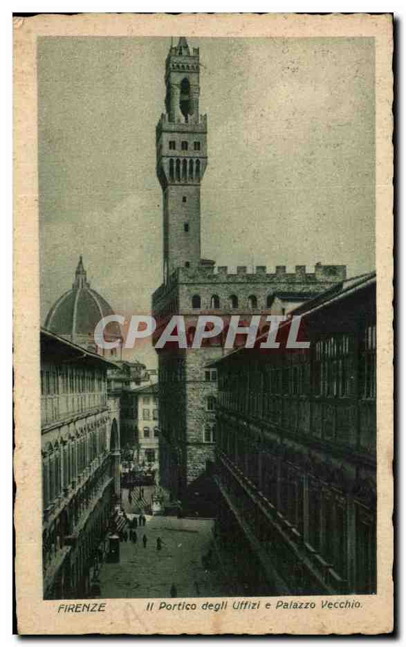 CPA Firenze Portica degil Uffizi e Palazzo Vecchio 