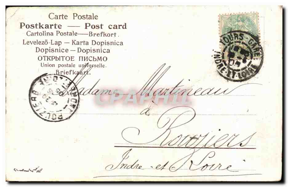 CPA Paysage de montagne — Verso