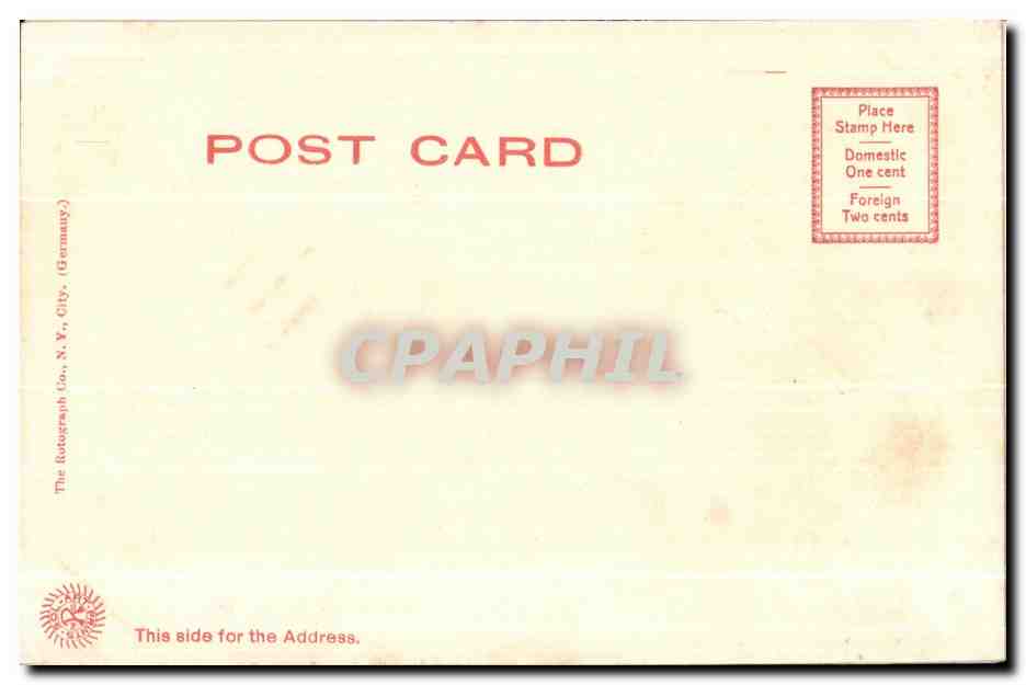 CPA The Pines along the Shore Lake George Lake George NY — Rückseite