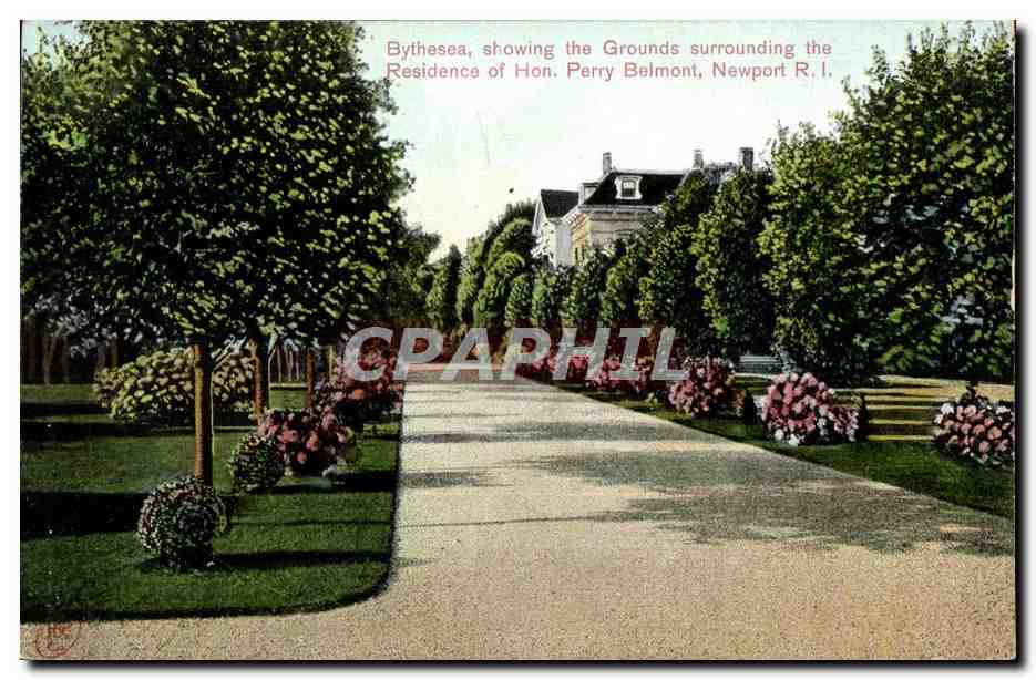 CPA Bythesea showing the Grounds Surrounding the Residence of Hon Perry Belmont Newport