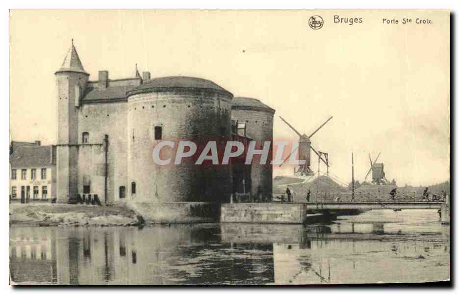 CPA Bruges Route ste Croix Moulins