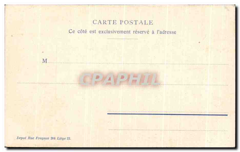 Pavillon du Monténégro et de la Serbie — Exposition de Liège 1905 — Depôt Rue Fragnée 204 Liège — Reverso