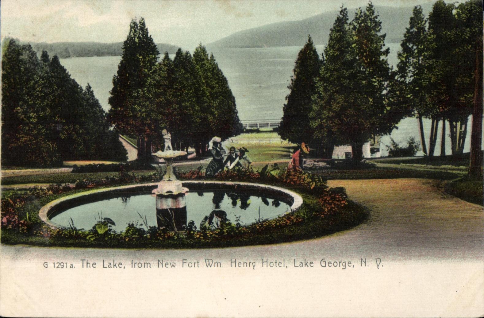 CPA The Lake from New Fort Wm Henry Hotel Lake George