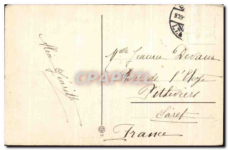 CPA Budapest Orszaghaz Parlament Bateau — Verso