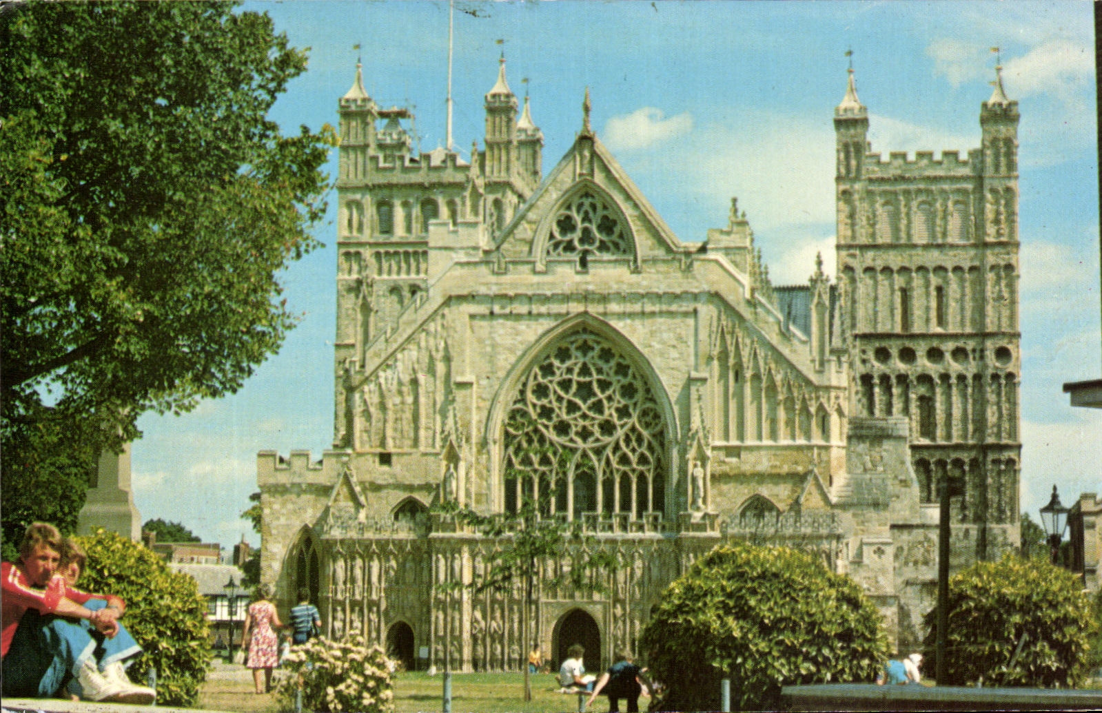 Cathédrale d'Exeter — vue de la façade — Colourmaster International, série EXE 150