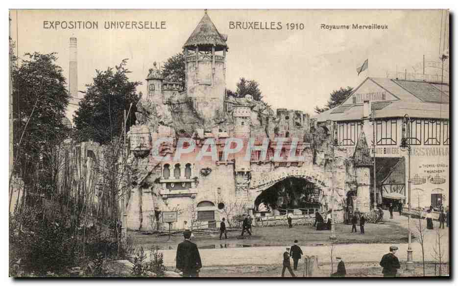 CPA Exposition Universelle Bruxelles 1910 Pavillon de la ville de Gand Lion