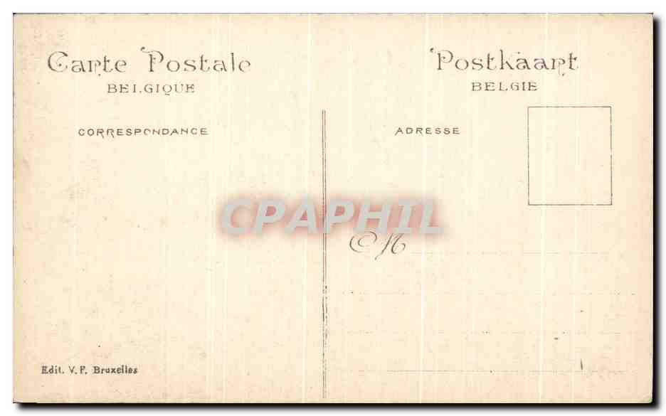 CPA Exposition Universelle Bruxelles 1910 Pavillon de la ville de Gand Lion — Rückseite