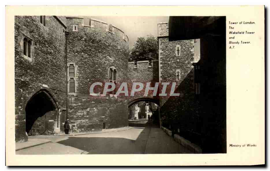 CPA Tower of London The Wakefield Tower and Bloody Tower