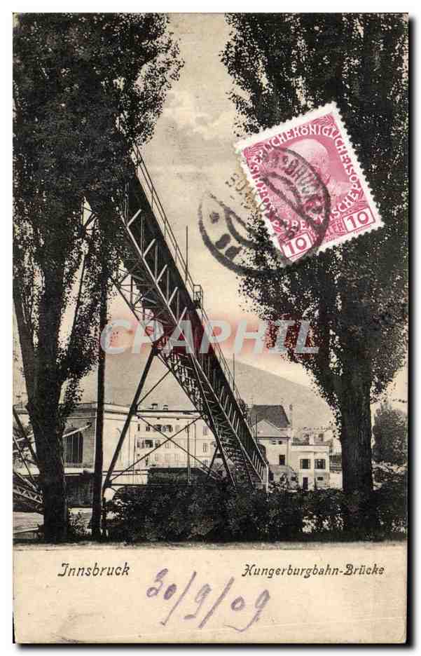 CPA Innsbruck Hungerburgbahn Brucke