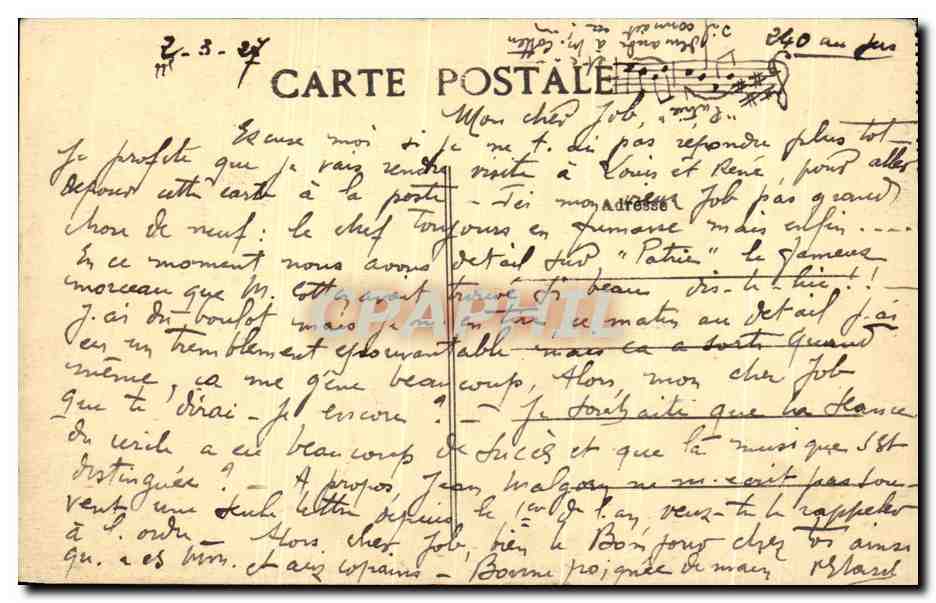 CPA Bingen Vue Generale Et Le Rhin Vignobies Des Coteaux — Rückseite