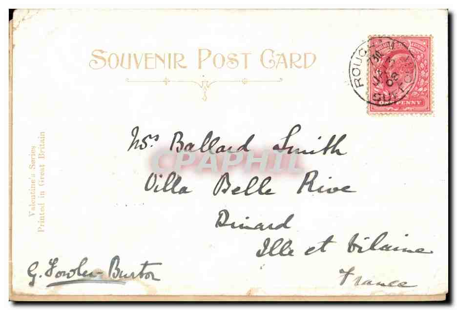 CPA May Flower New Plymouth New England States — Back