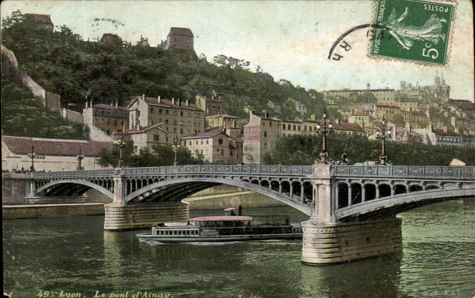 Lyon, Le pont d'Ainay — éditeur L.Y. & Cie, Paris, n°29
