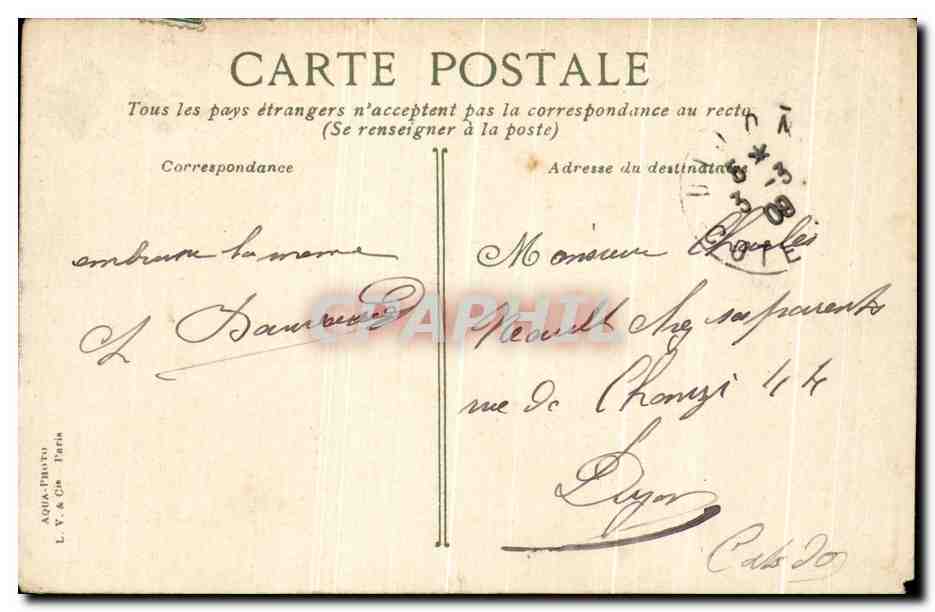 Lyon, Le pont d'Ainay — éditeur L.Y. & Cie, Paris, n°29 — Reverso