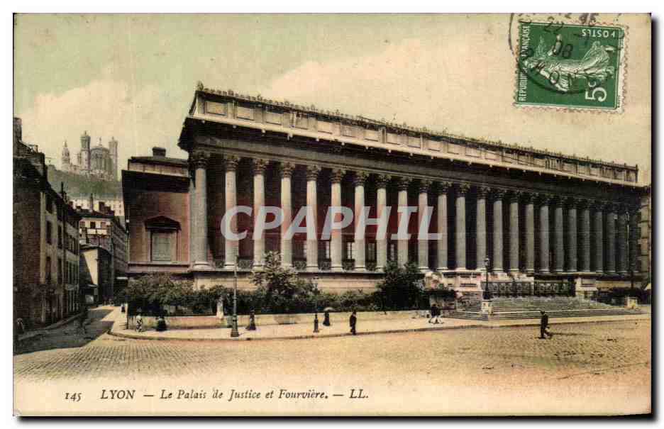LYON — Le Palais de Justice et Fourvière — LL. — n°145