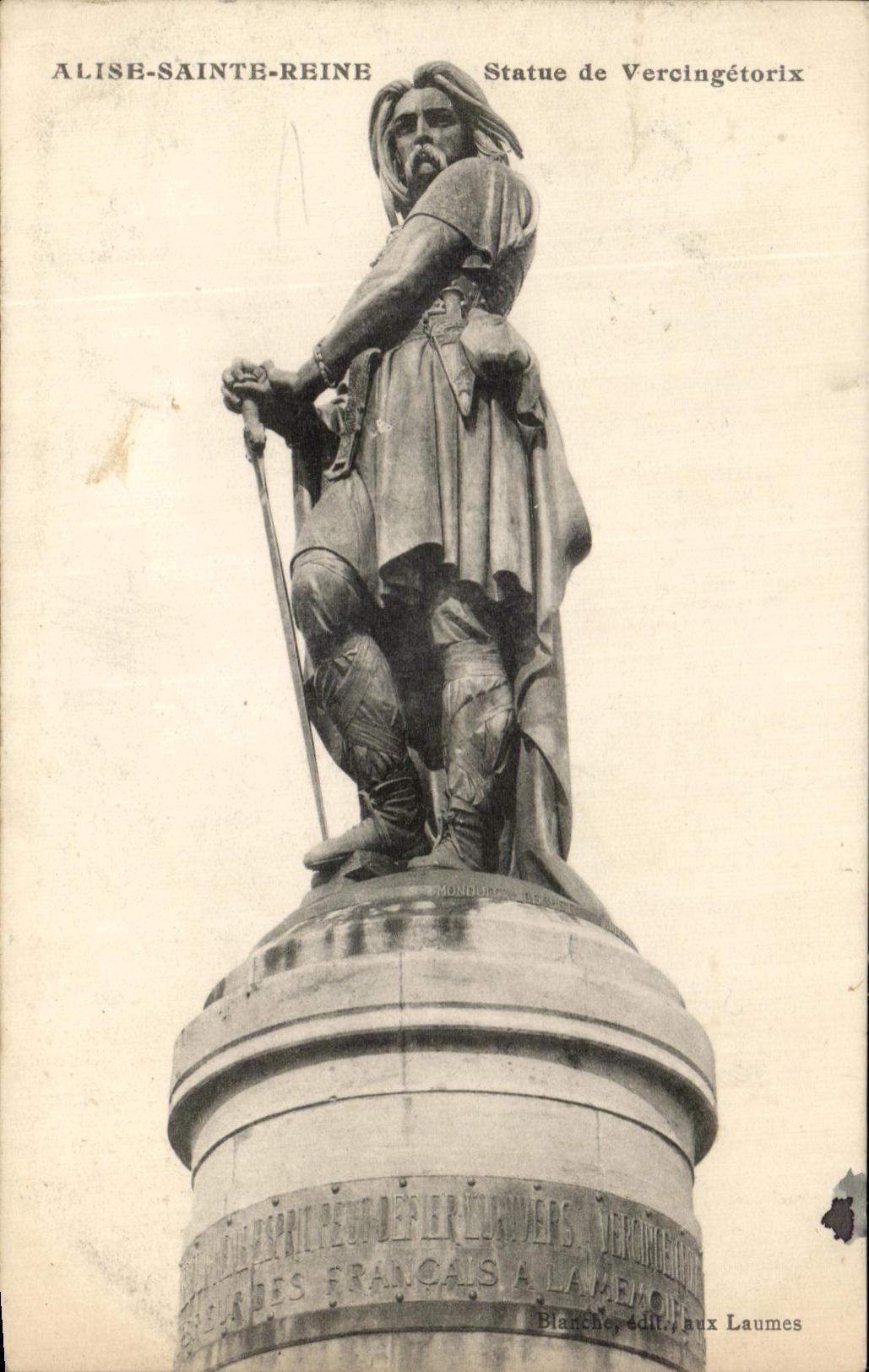 Alise-Sainte-Reine — Statue de Vercingétorix — Blanche, édit. aux Laumes