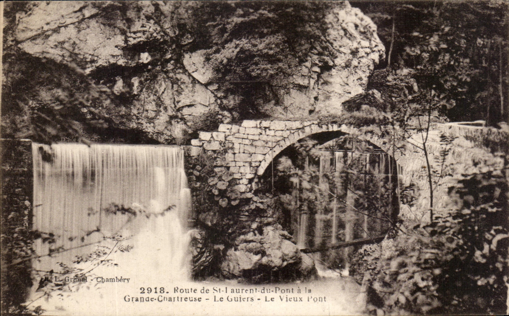 Le Grimal - Chambéry - Route de St-Laurent-du-Pont à la Grande-Charteuse - Le Guilers - Le Vieux Pont — 2918