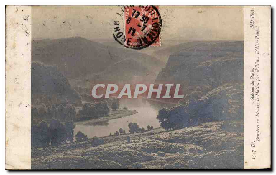 CPA Salons de Paris Bruyeres en Fleurs le Matin par William Dulier Pouget