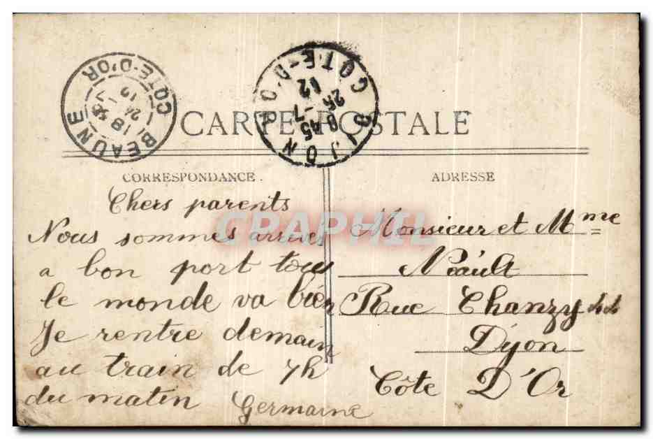 CPA Bonne Annee Enfant Poupee — Verso