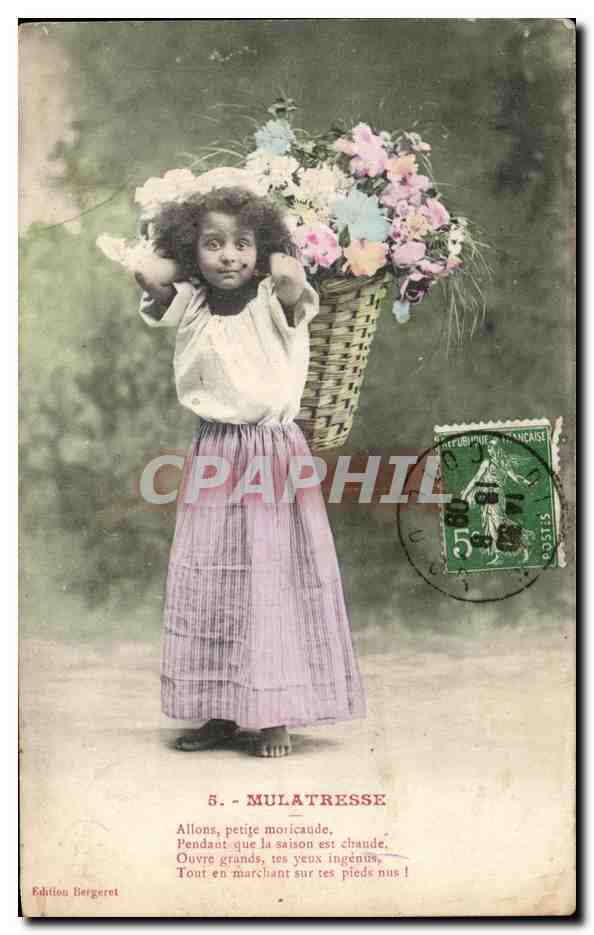 CPA Mulatresse allons Petite Moricaude Enfant